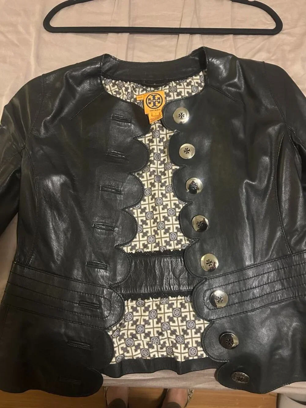 Tory Burch Authentic Leather Cordelia Jacket 4